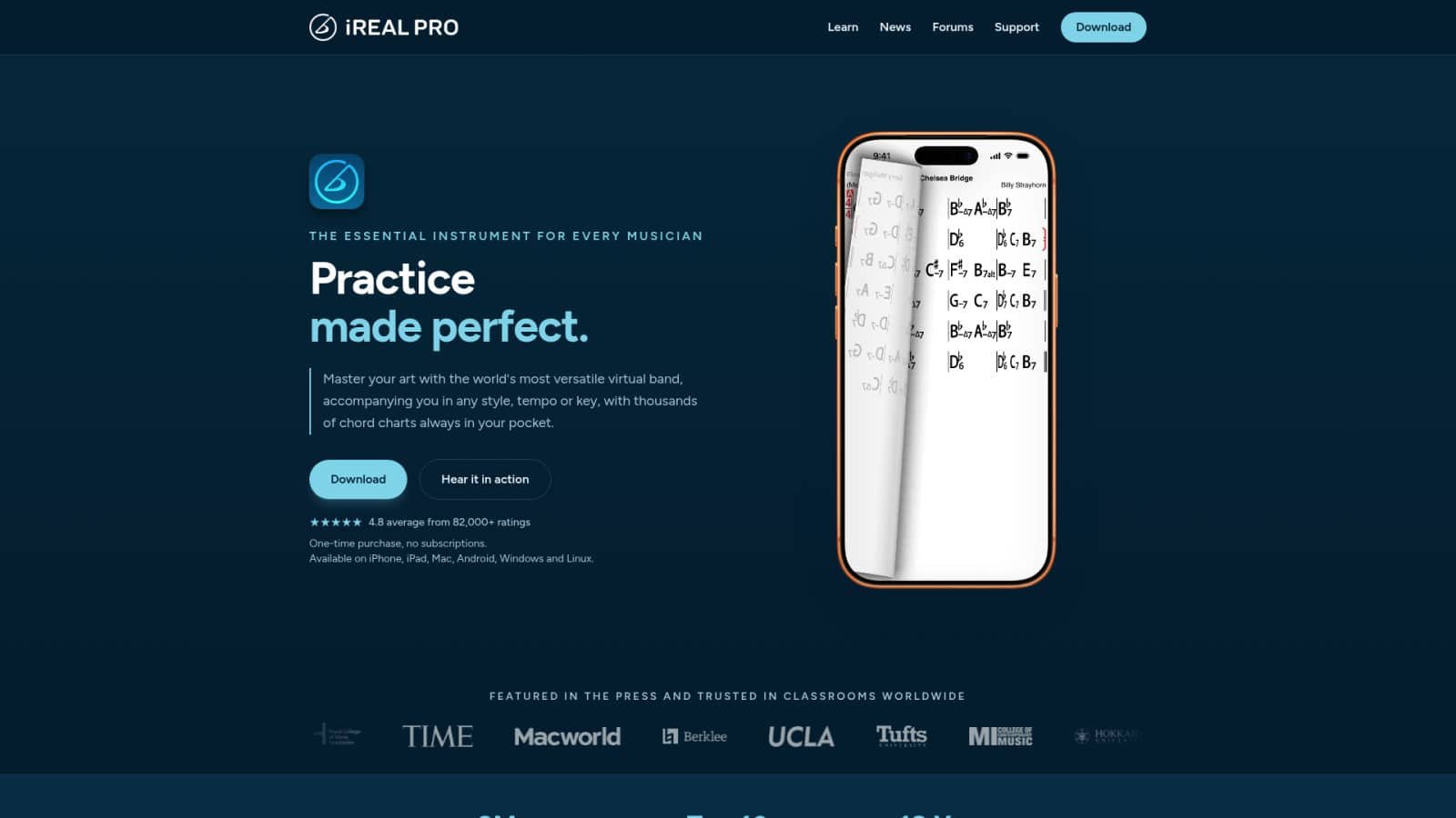 IReal Pro pour travailler vos grilles d'accords sur support mobile