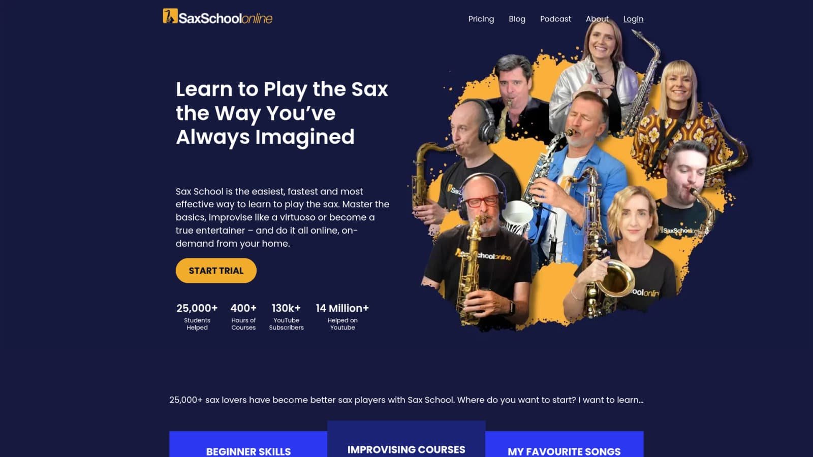 Sax School Online : la structure au service de la polyvalence
